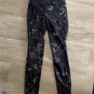 lululemon athletica Black Tie-Dye Leggings